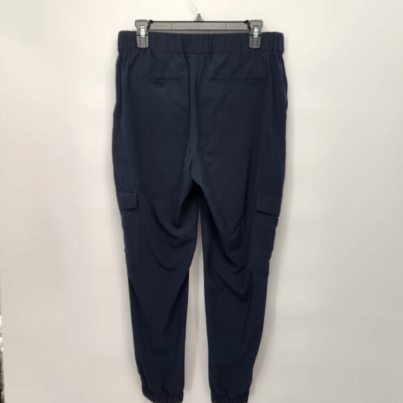 Banana Republic Navy Tie Waist Cargo Joggers Pull on Pants Women's M - Picture 11 of 11